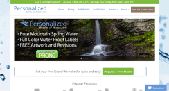 Desktop Screenshot of personalizedbottlesofwater.com